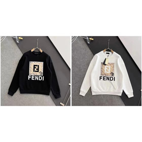 Fendi hooded long-sleeved sweatshirt-4439